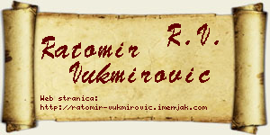 Ratomir Vukmirović vizit kartica